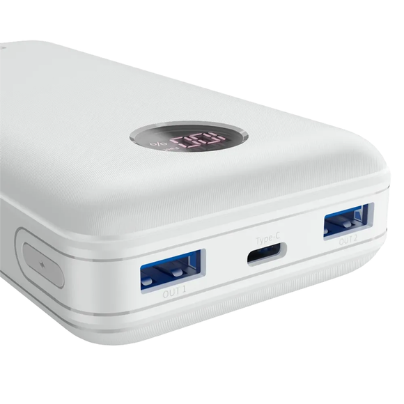 Canyon Power Bank Pb-2002 Led 20000 Mah Pd 20W Qc 3.0 White